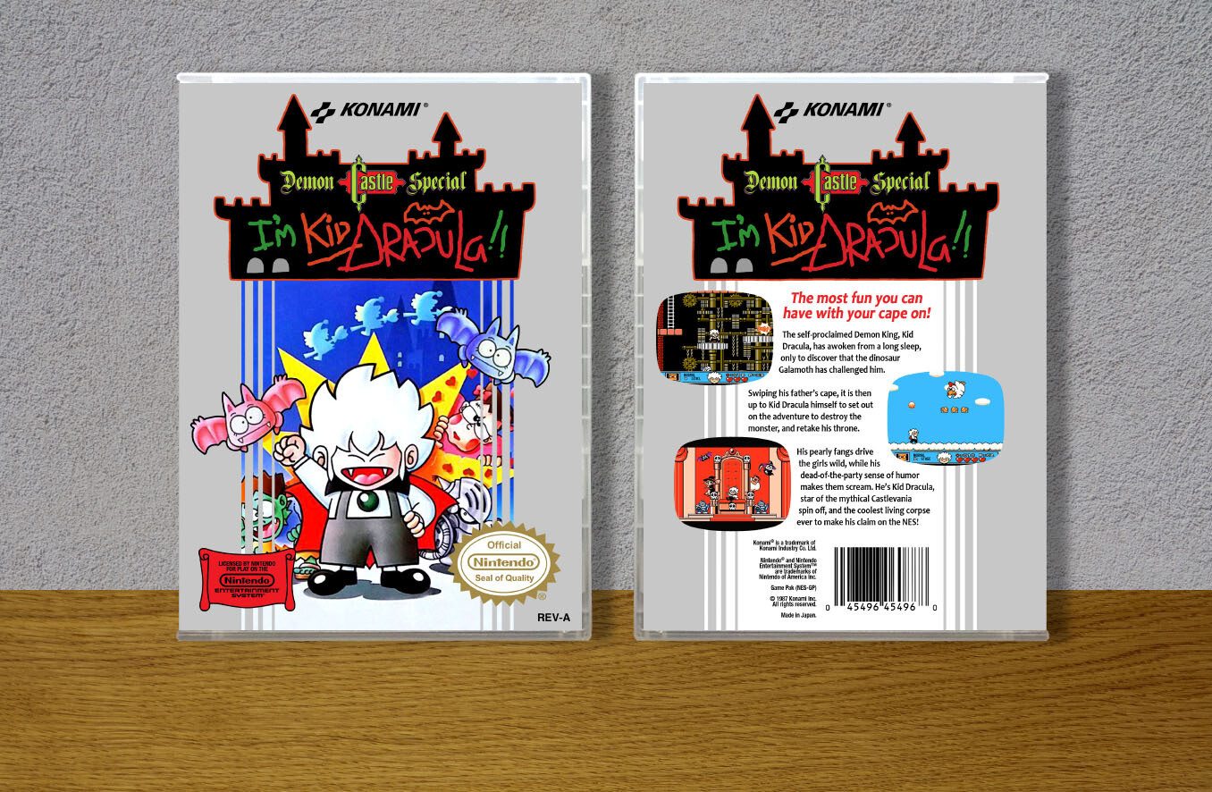 Demon Castle Special I&#39;m Kid Dracula!! (Akumajou Dracula Special Boku Dracula-kun), Case Color: CLEAR (Transparent)