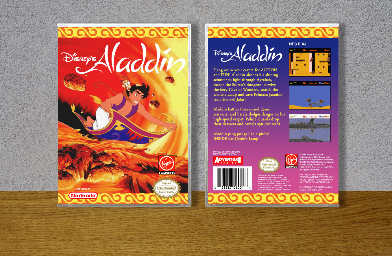 Disney&#39;s Aladdin, Case Color: CLEAR (Transparent)