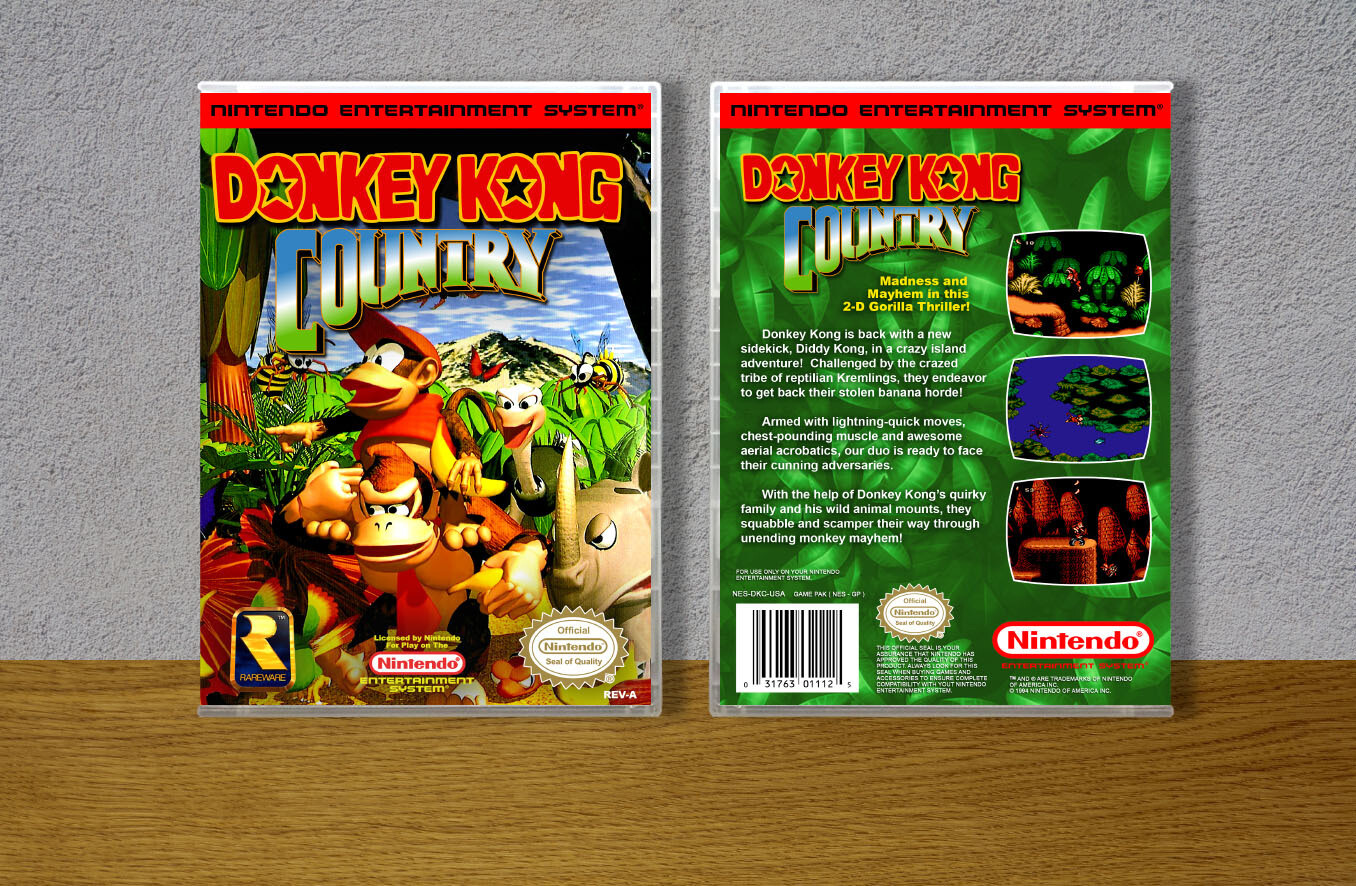 Donkey Kong Country, Case Color: CLEAR (Transparent)