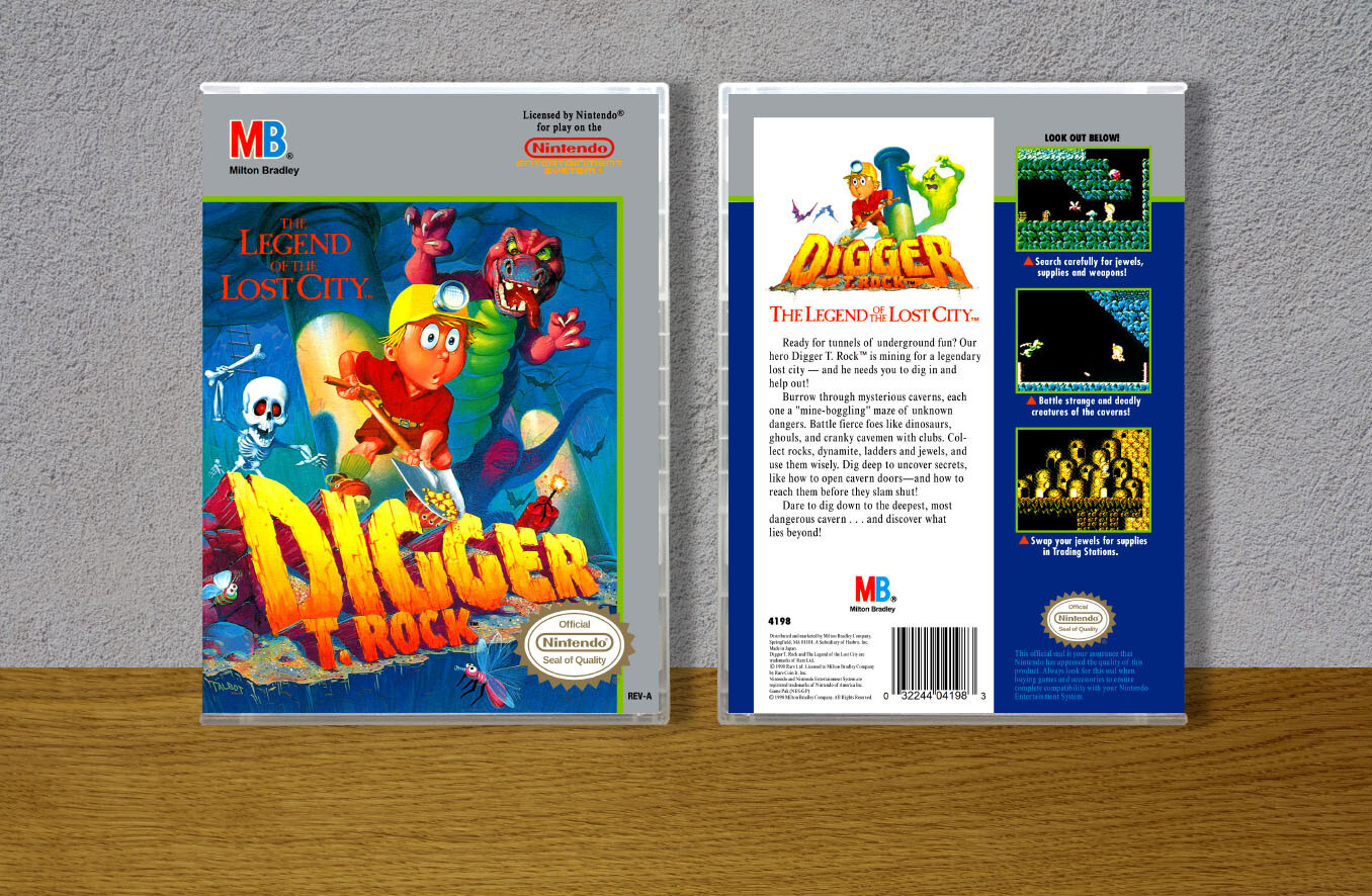 Digger T. Rock: The Legend of the Lost City, Case Color: CLEAR (Transparent)