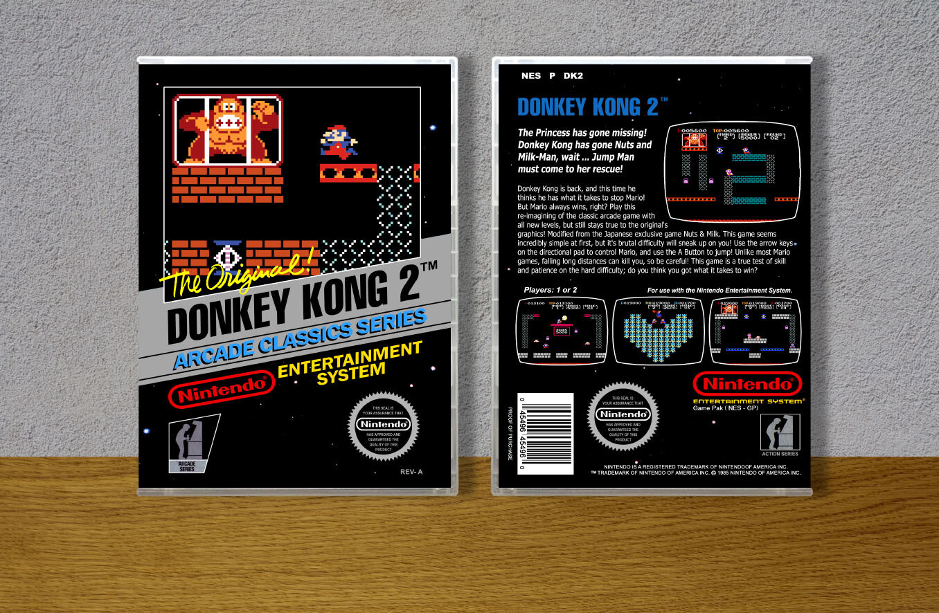 Donkey Kong 2, Case Color: CLEAR (Transparent)