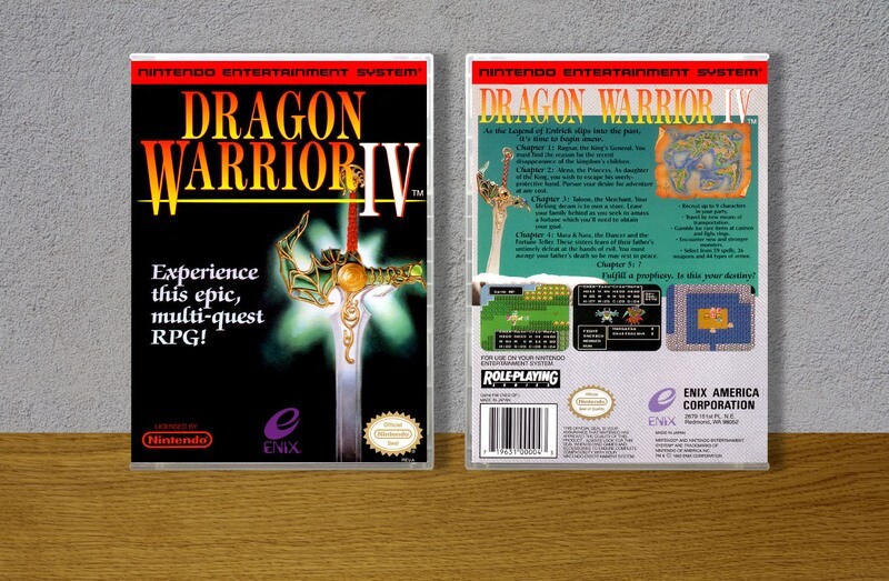 Dragon Warrior IV, Case Color: CLEAR (Transparent)