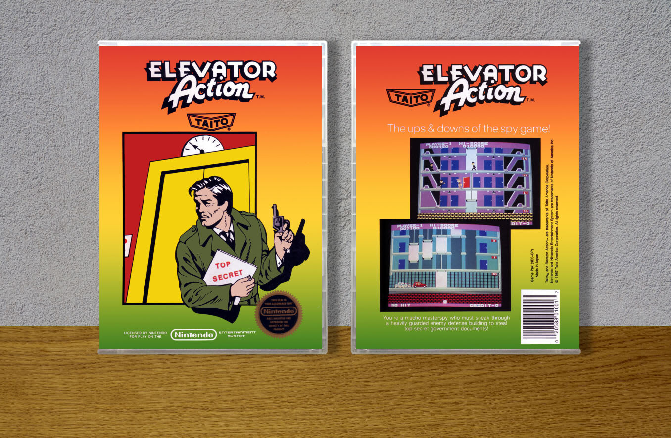 Elevator Action, Case Color: CLEAR (Transparent)