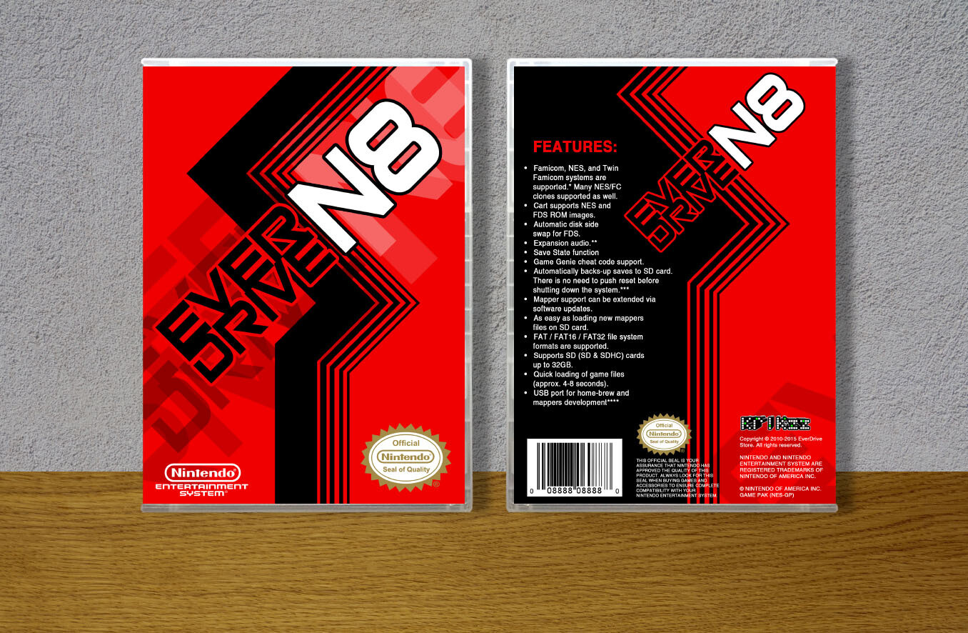 Everdrive N8, Case Color: CLEAR (Transparent)