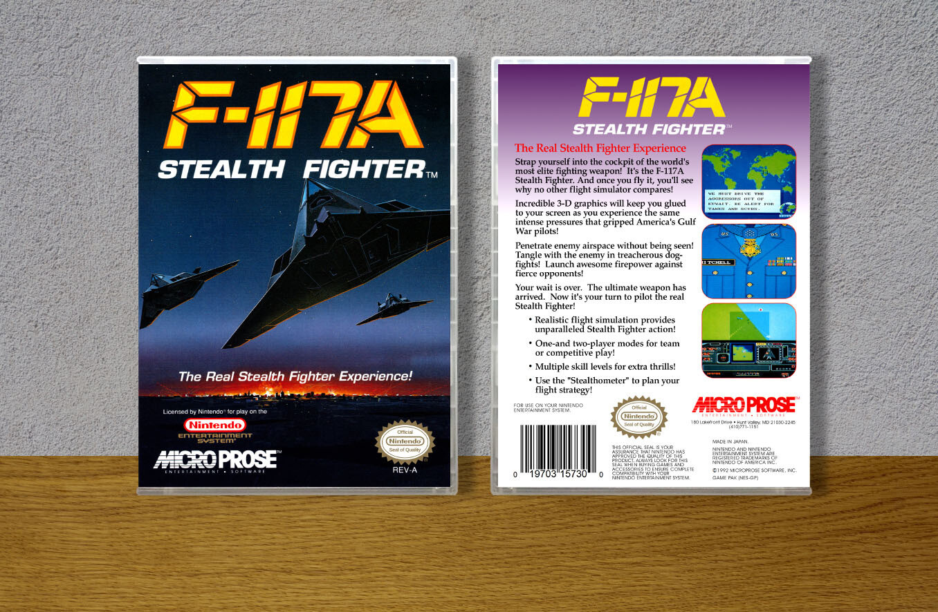 F-117A Stealth Fighter, Case Color: CLEAR (Transparent)