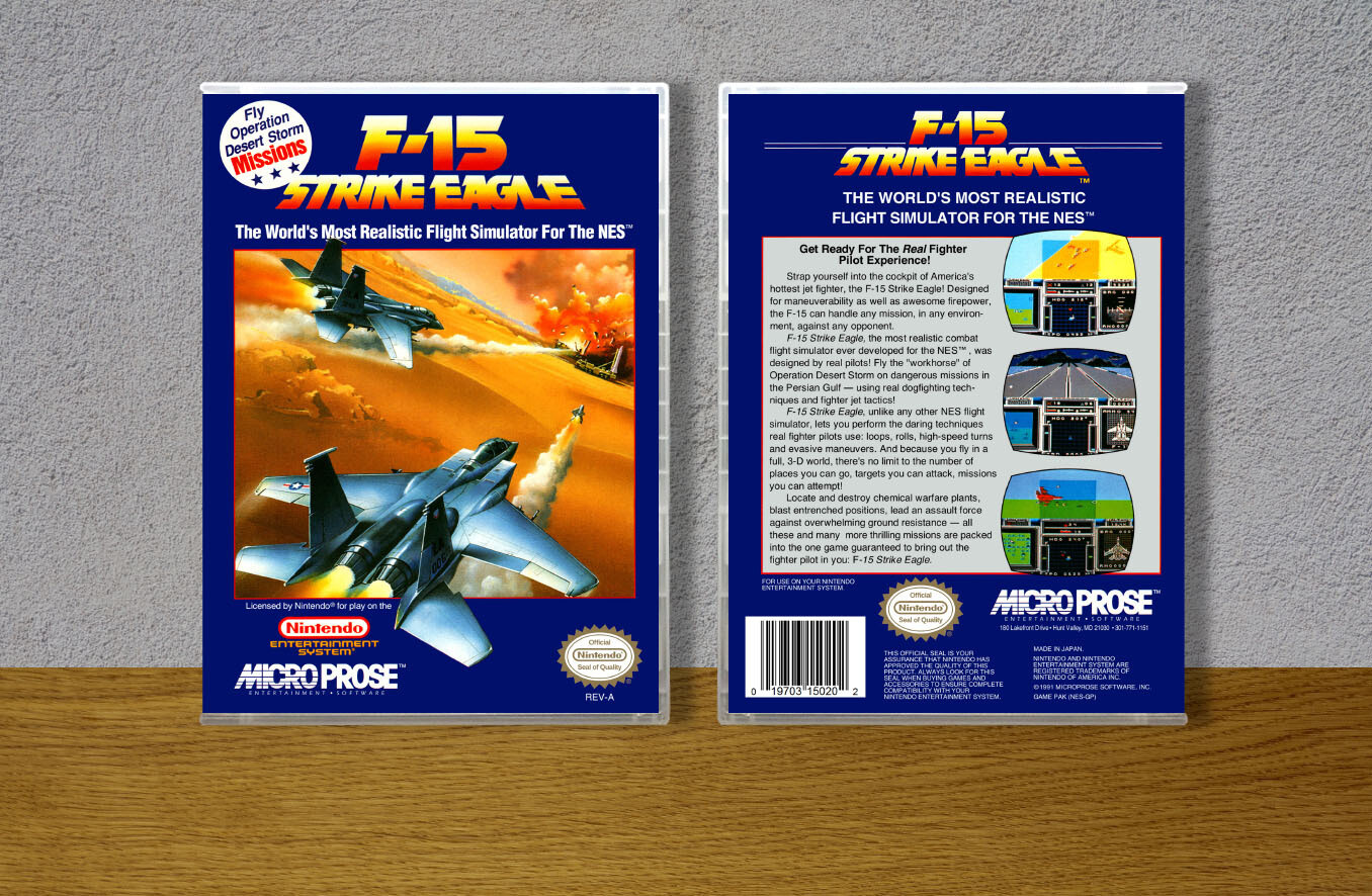 F-15 Strike Eagle, Case Color: CLEAR (Transparent)