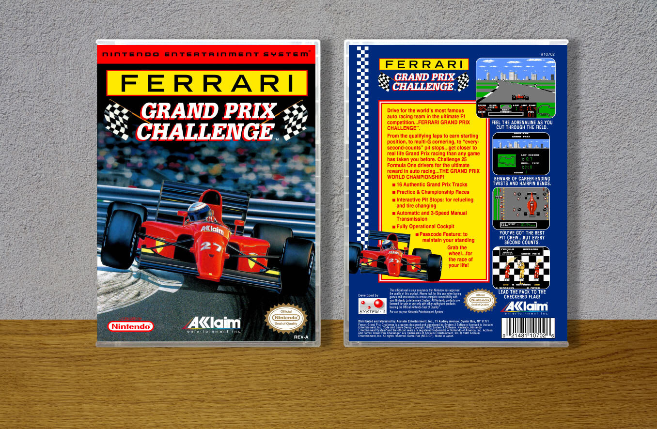 Ferrari Grand Prix Challenge, Case Color: CLEAR (Transparent)
