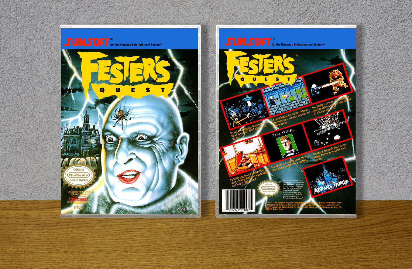 Fester's Quest, Case Color: CLEAR (Transparent)