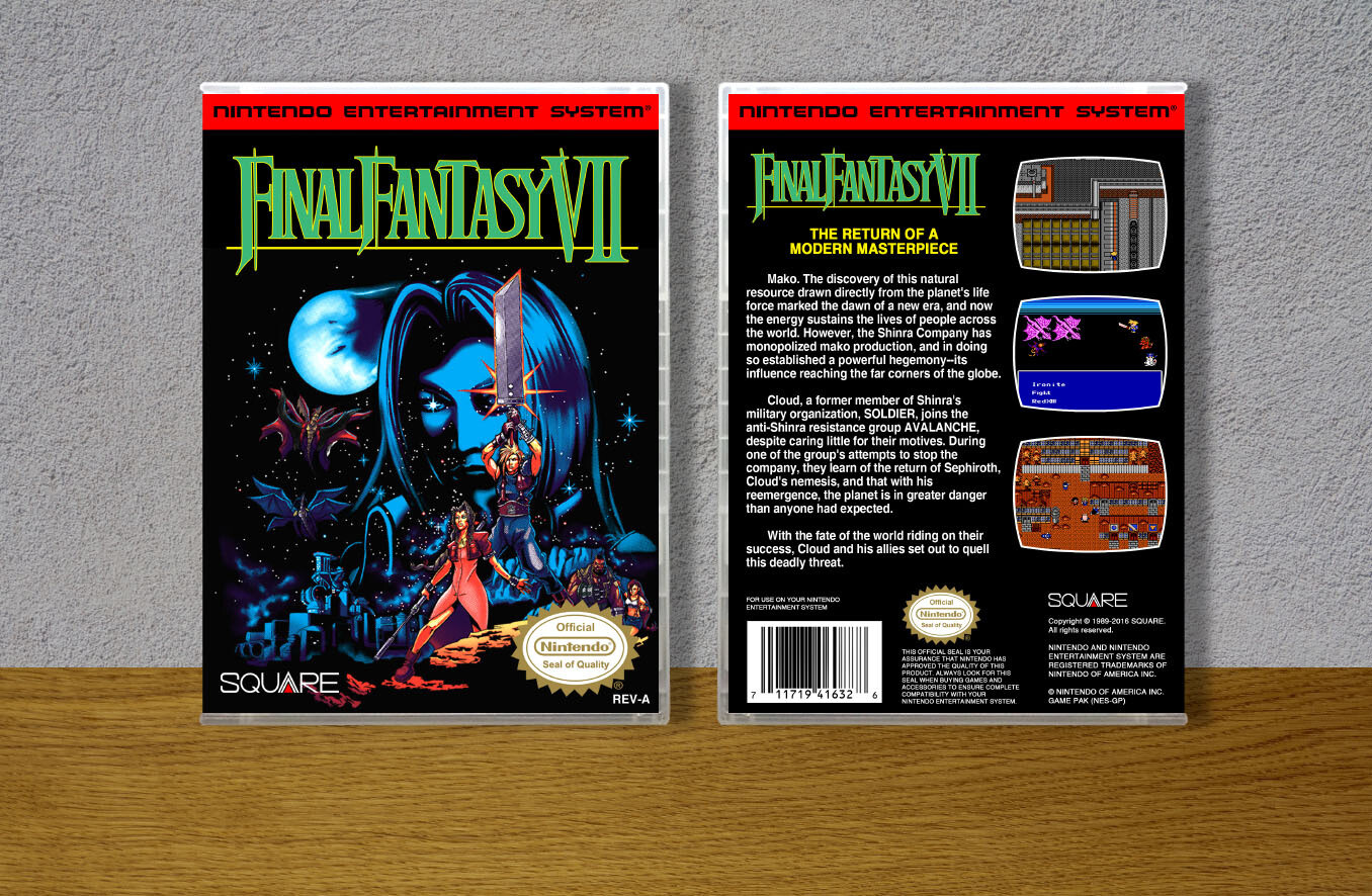 Final Fantasy VII, Case Color: CLEAR (Transparent)