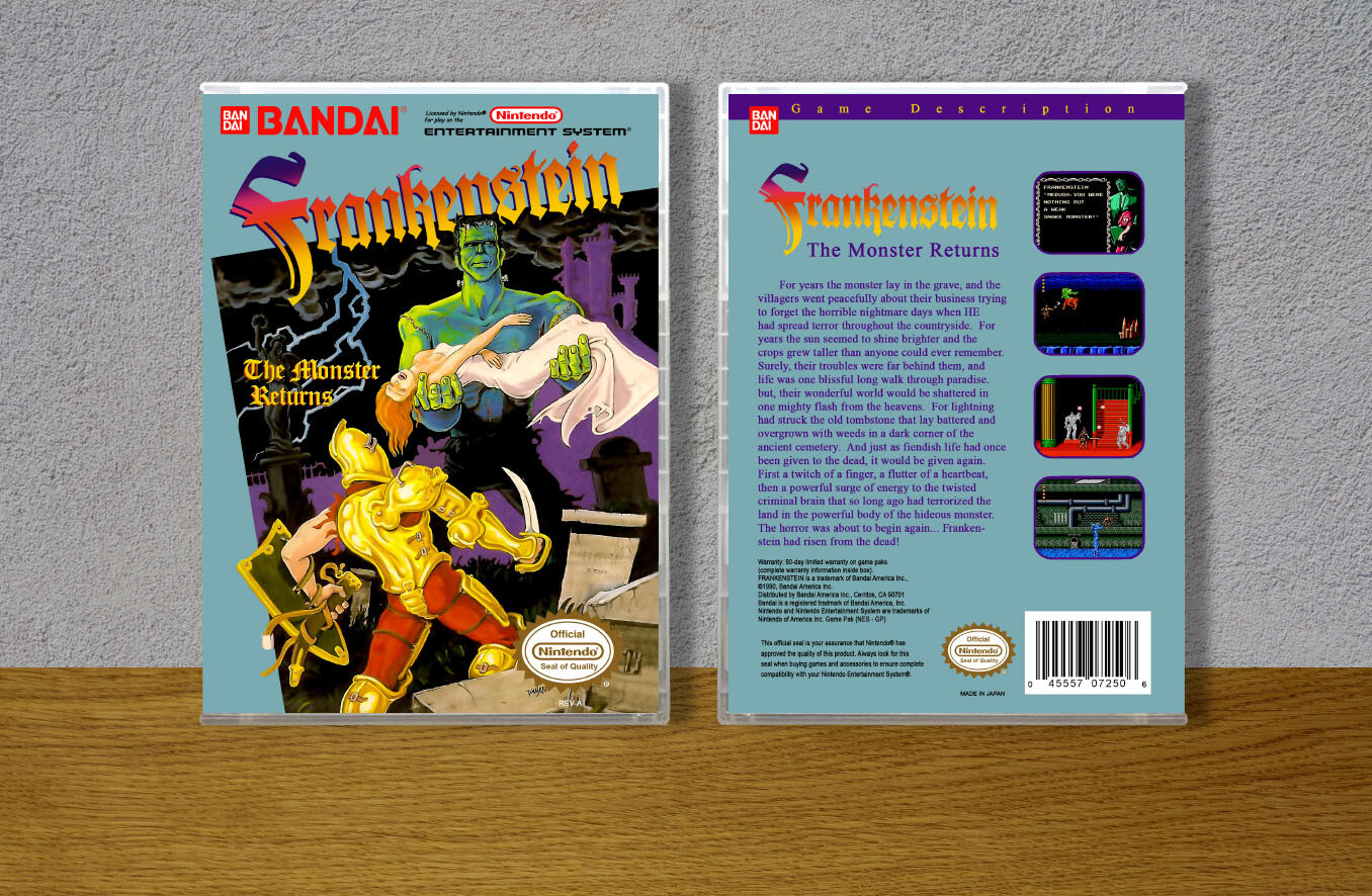 Frankenstein: The Monster Returns, Case Color: CLEAR (Transparent)