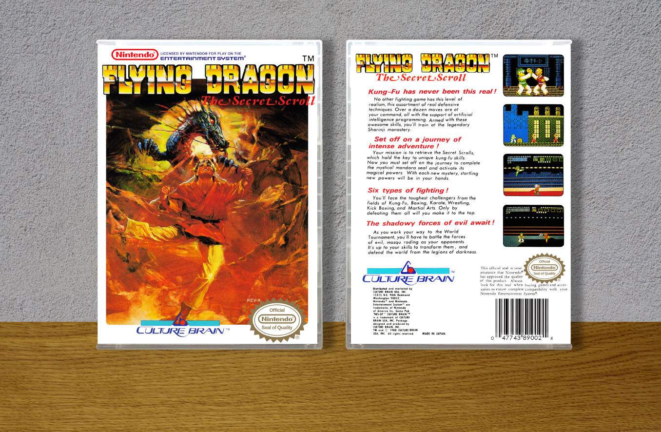 Flying Dragon: The Secret Scroll, Case Color: CLEAR (Transparent)