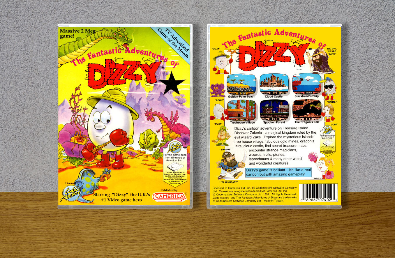 Fantastic Adventures of Dizzy, The, Case Color: CLEAR (Transparent)