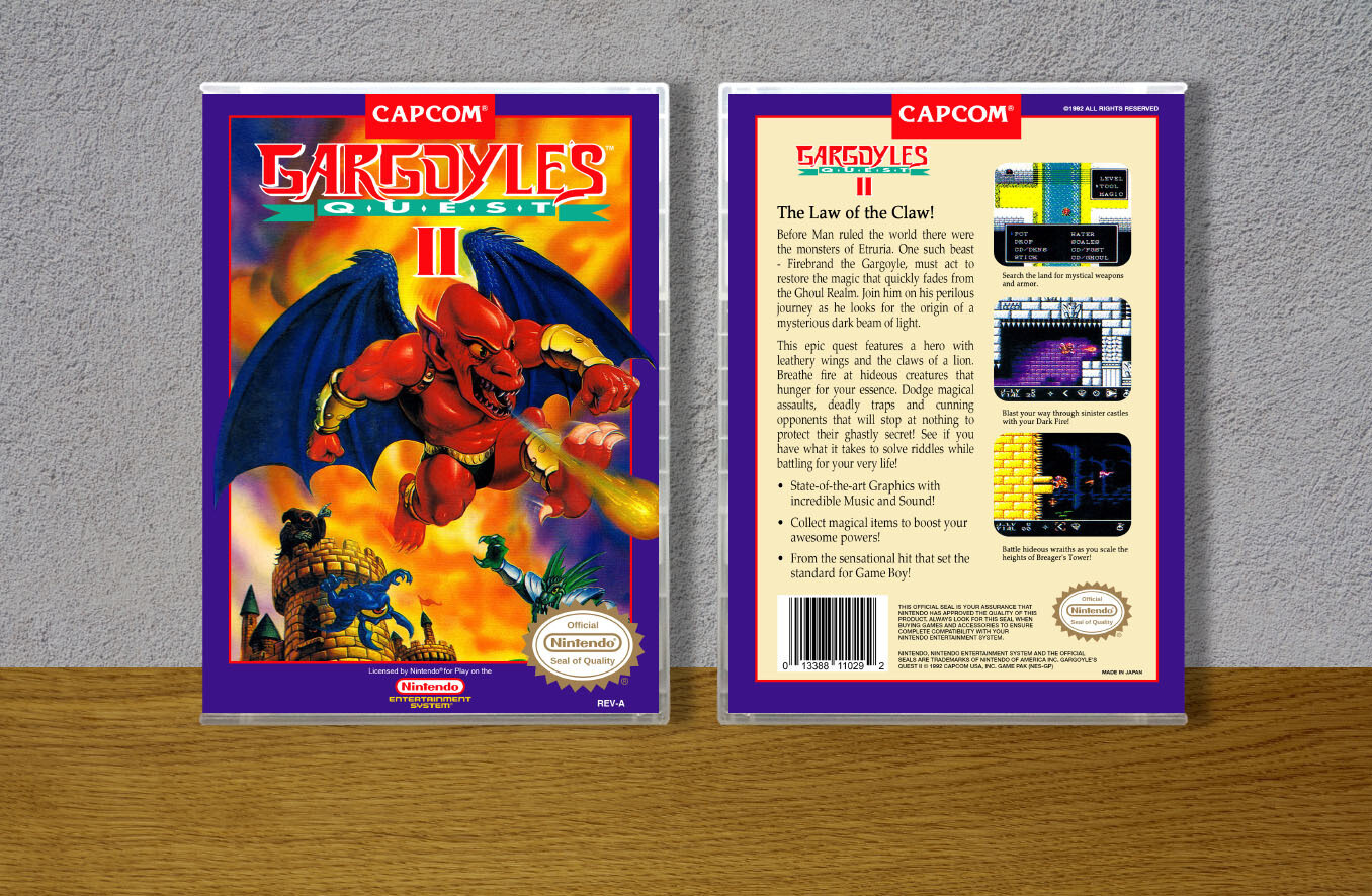 Gargoyle's Quest II, Case Color: CLEAR (Transparent)