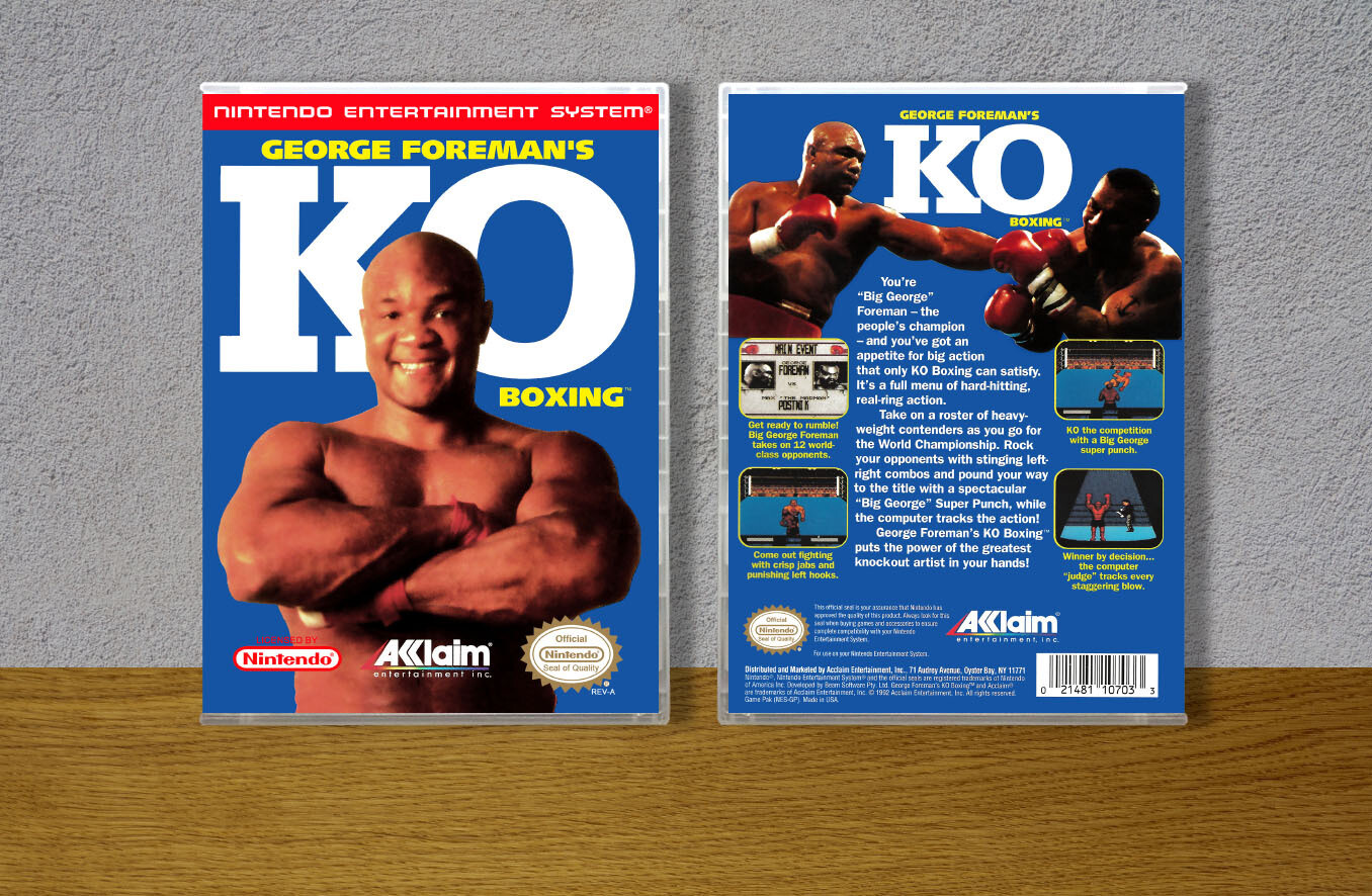 George Foreman's KO Boxing, Case Color: CLEAR (Transparent)