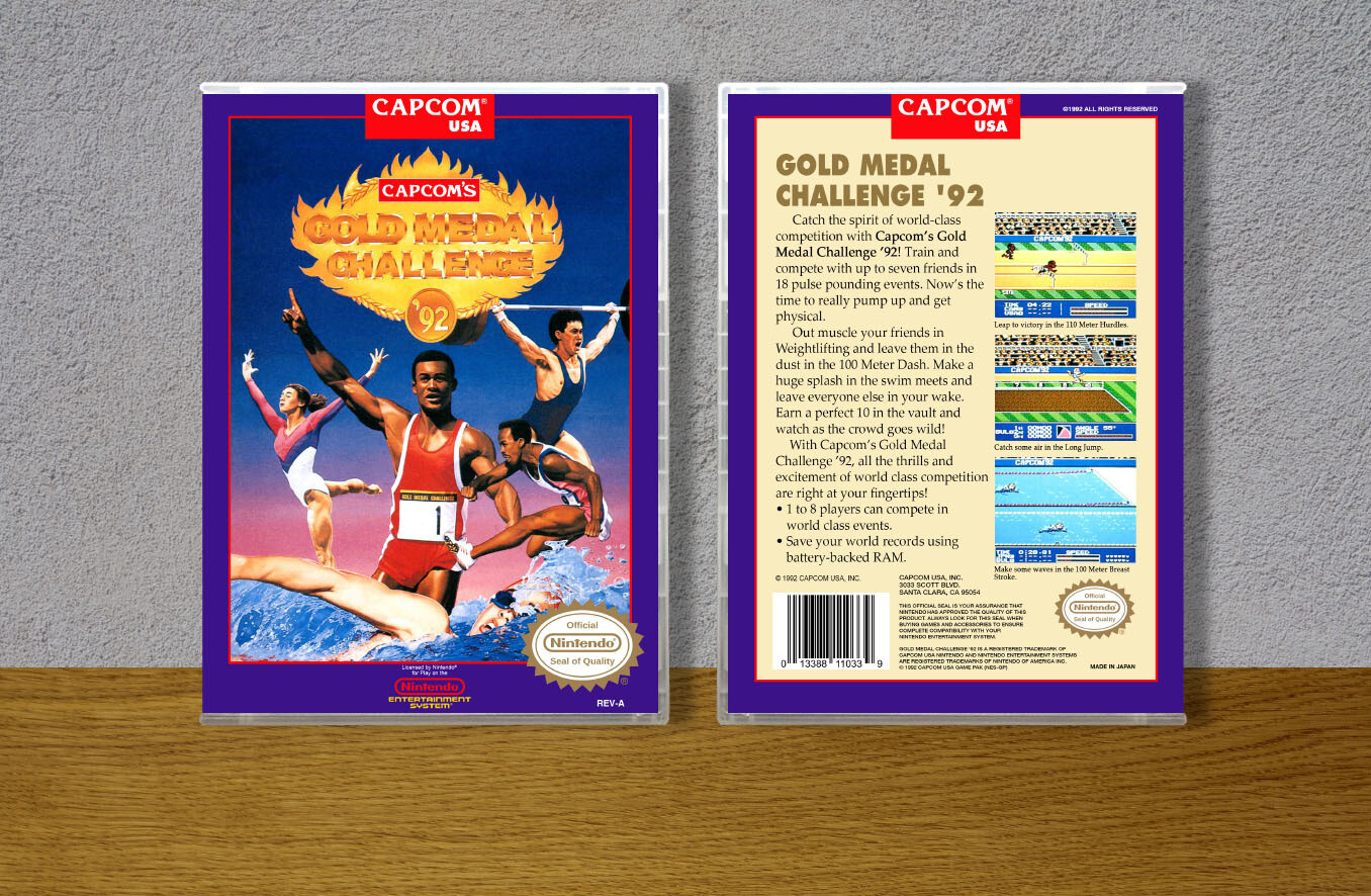 Gold Medal Challenge '92, Case Color: CLEAR (Transparent)