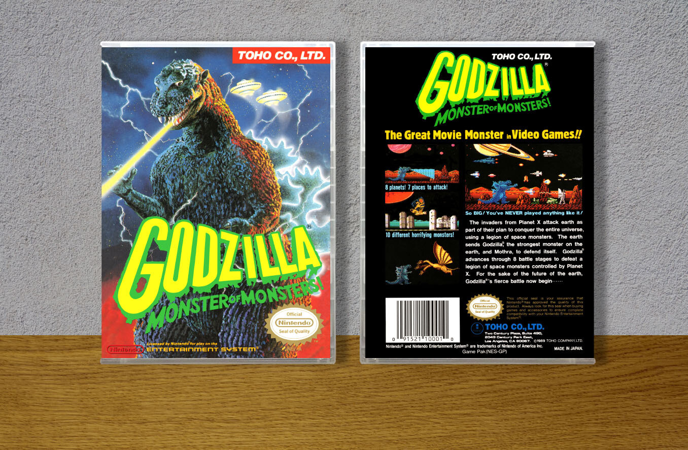 Godzilla: Monster of Monsters, Case Color: CLEAR (Transparent)