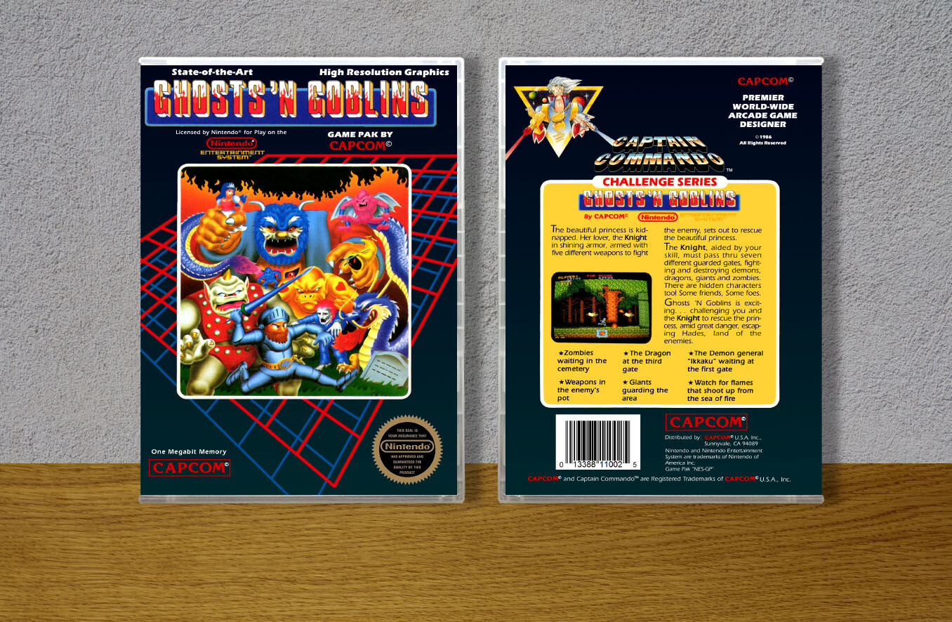 Ghost 'N Goblins, Case Color: CLEAR (Transparent)