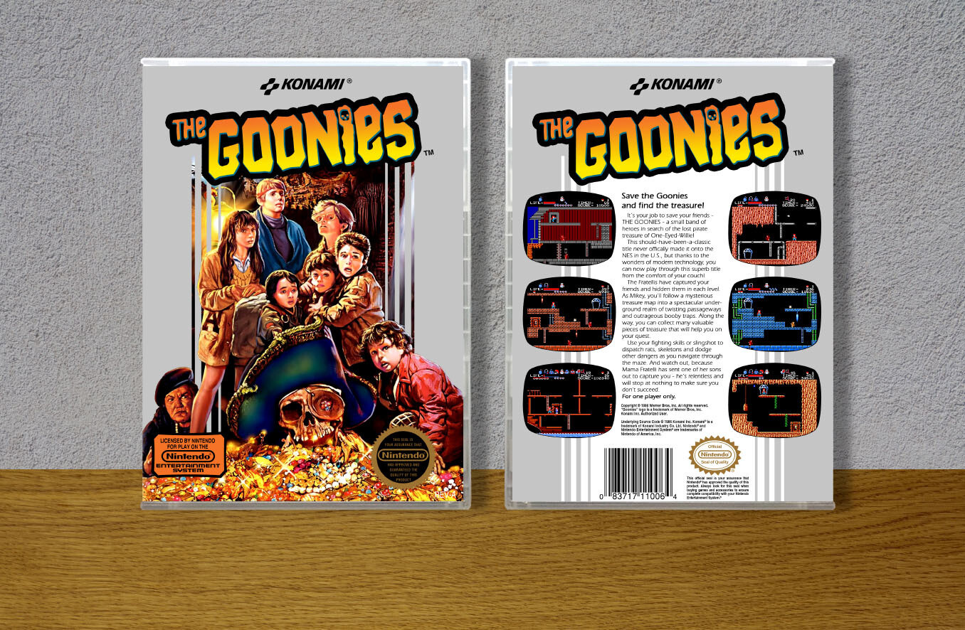 Goonies, The (Silver Version), Case Color: CLEAR (Transparent)