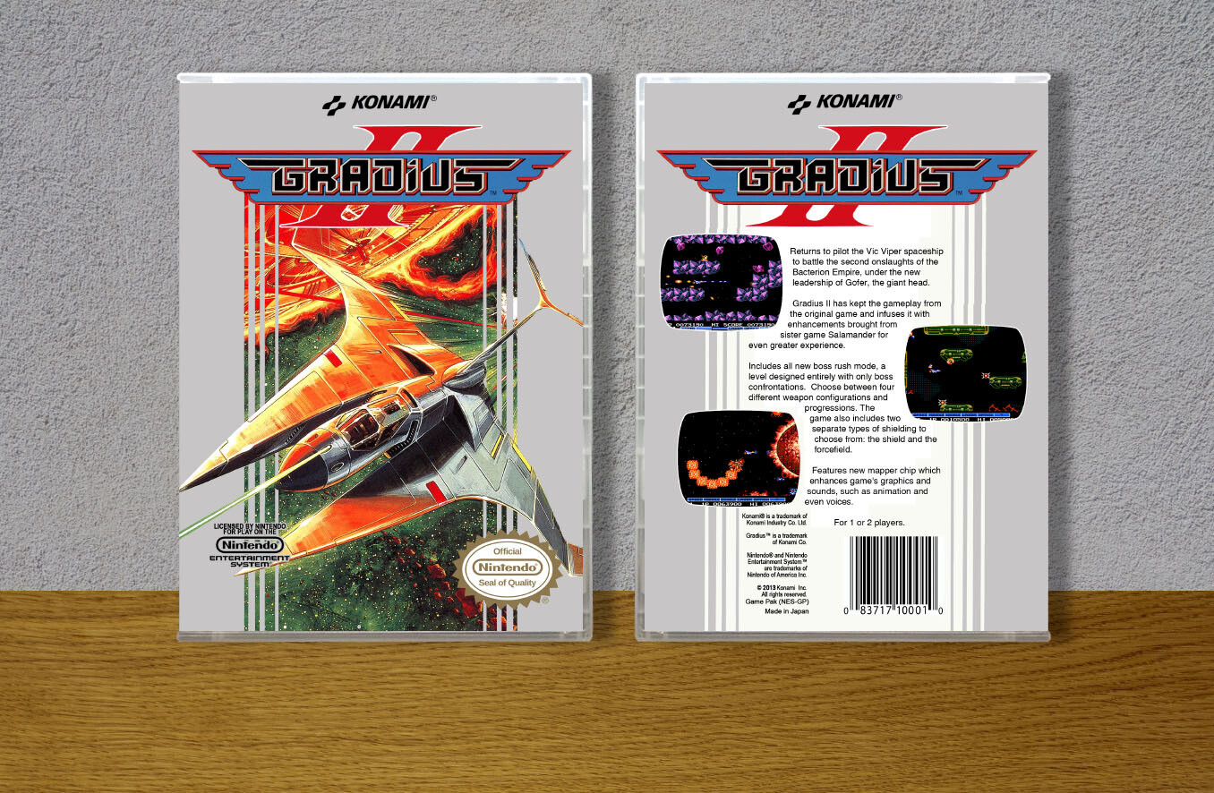Gradius II, Case Color: CLEAR (Transparent)