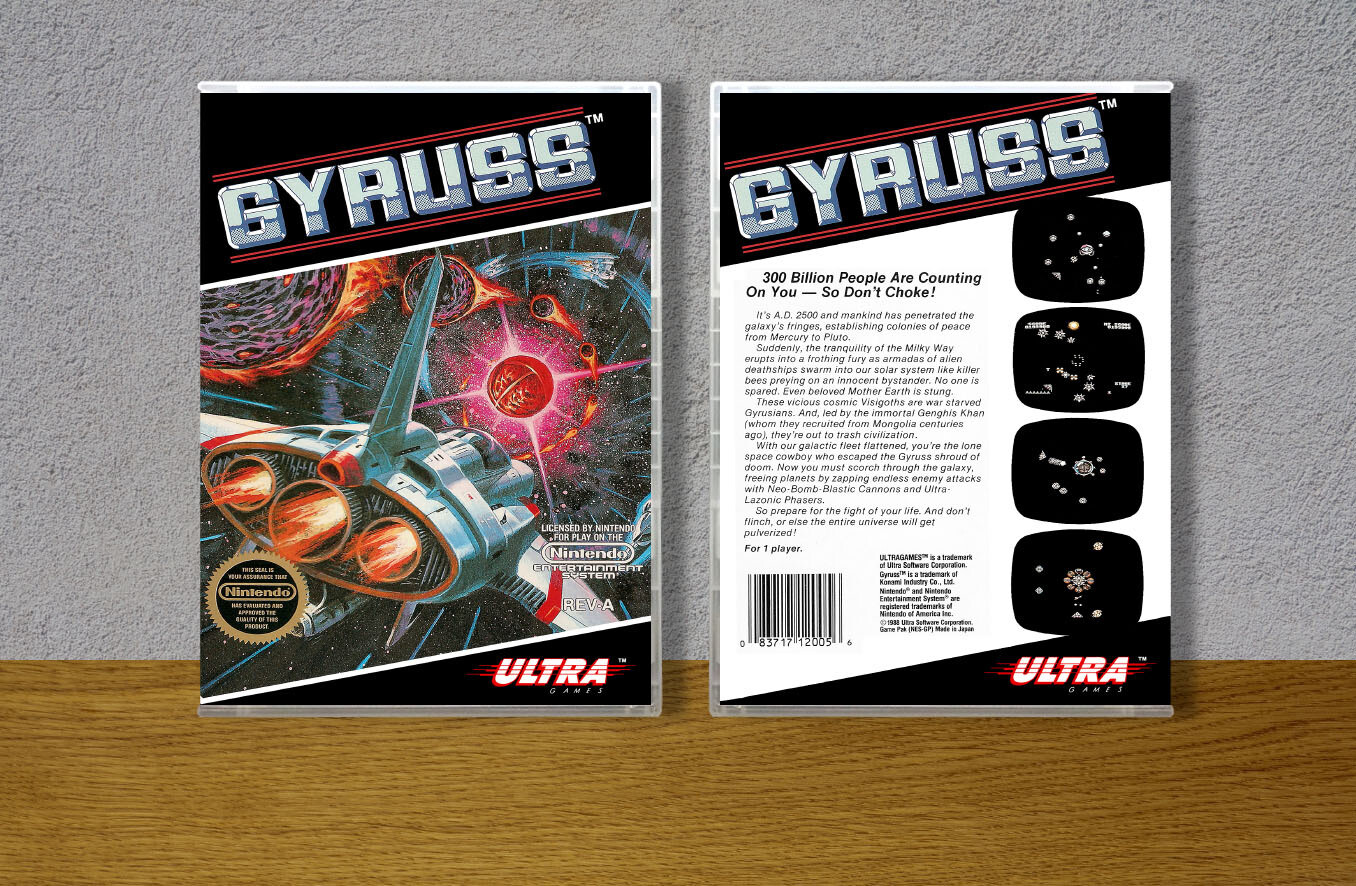 Gyruss, Case Color: CLEAR (Transparent)