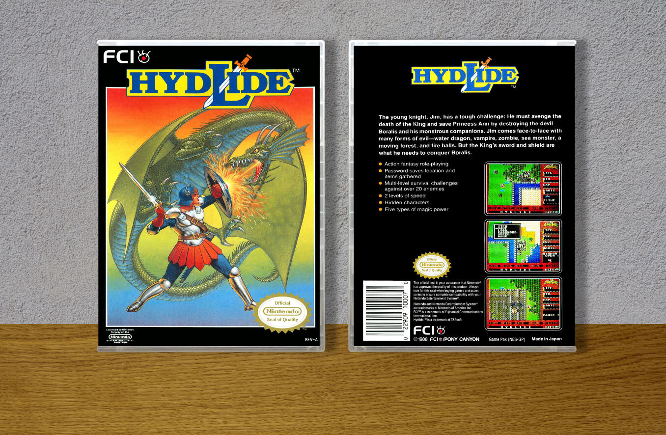 Hydlide, Case Color: CLEAR (Transparent)