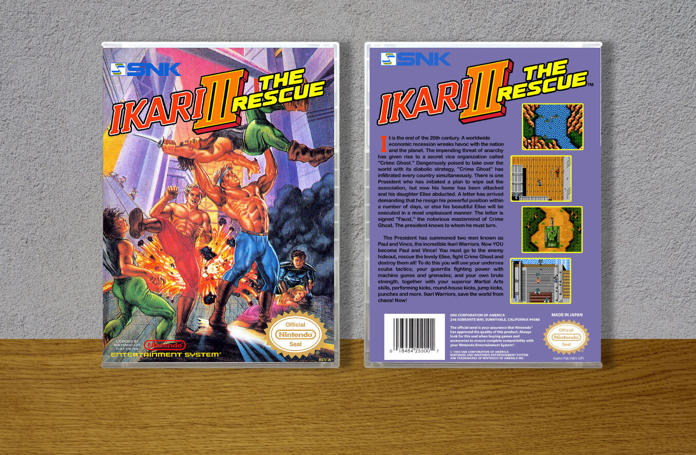 Ikari III: The Rescue, Case Color: CLEAR (Transparent)