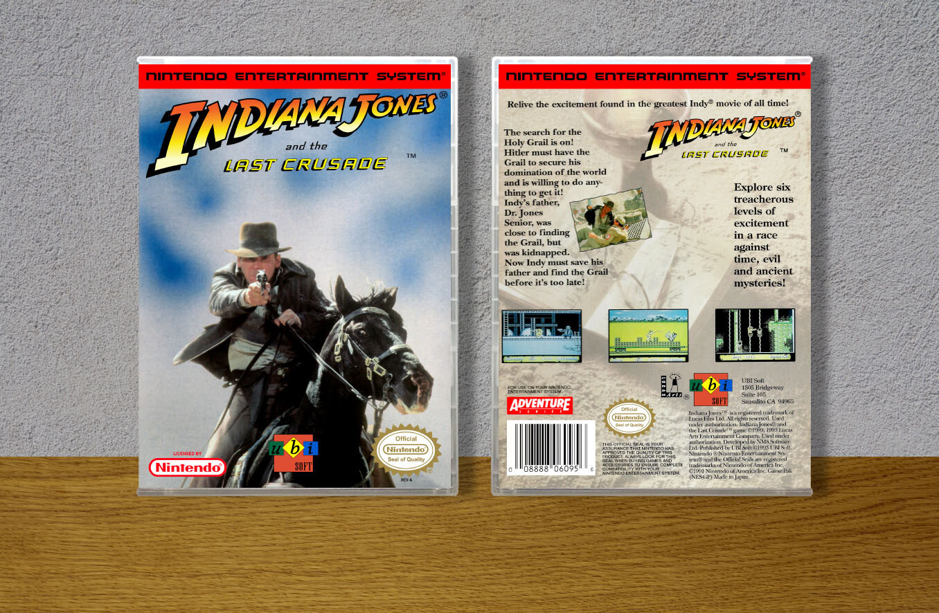 Indiana Jones and the Last Crusade (Ubisoft), Case Color: CLEAR (Transparent)