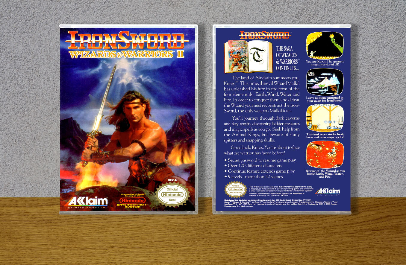 Iron Sword: Wizards &amp; Warriors II, Case Color: CLEAR (Transparent)