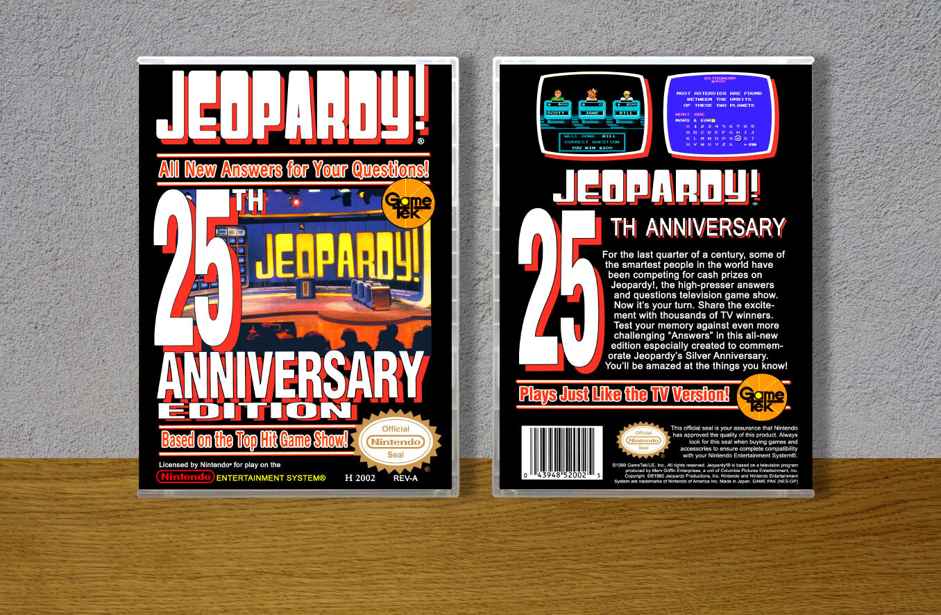 Jeopardy! 25th Anniversary Edition, Case Color: CLEAR (Transparent)