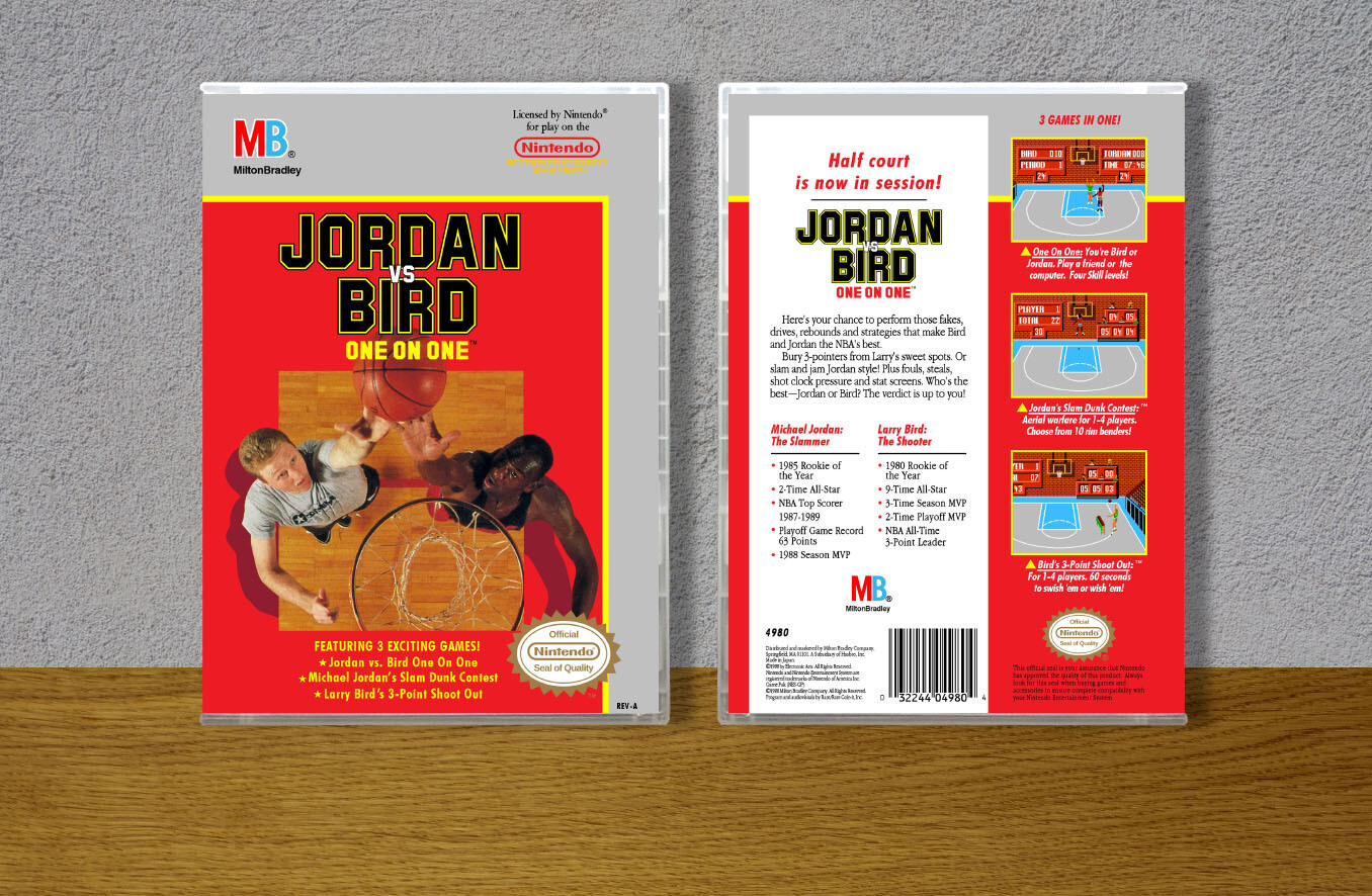 Jordan vs. Bird: One on One, Case Color: CLEAR (Transparent)
