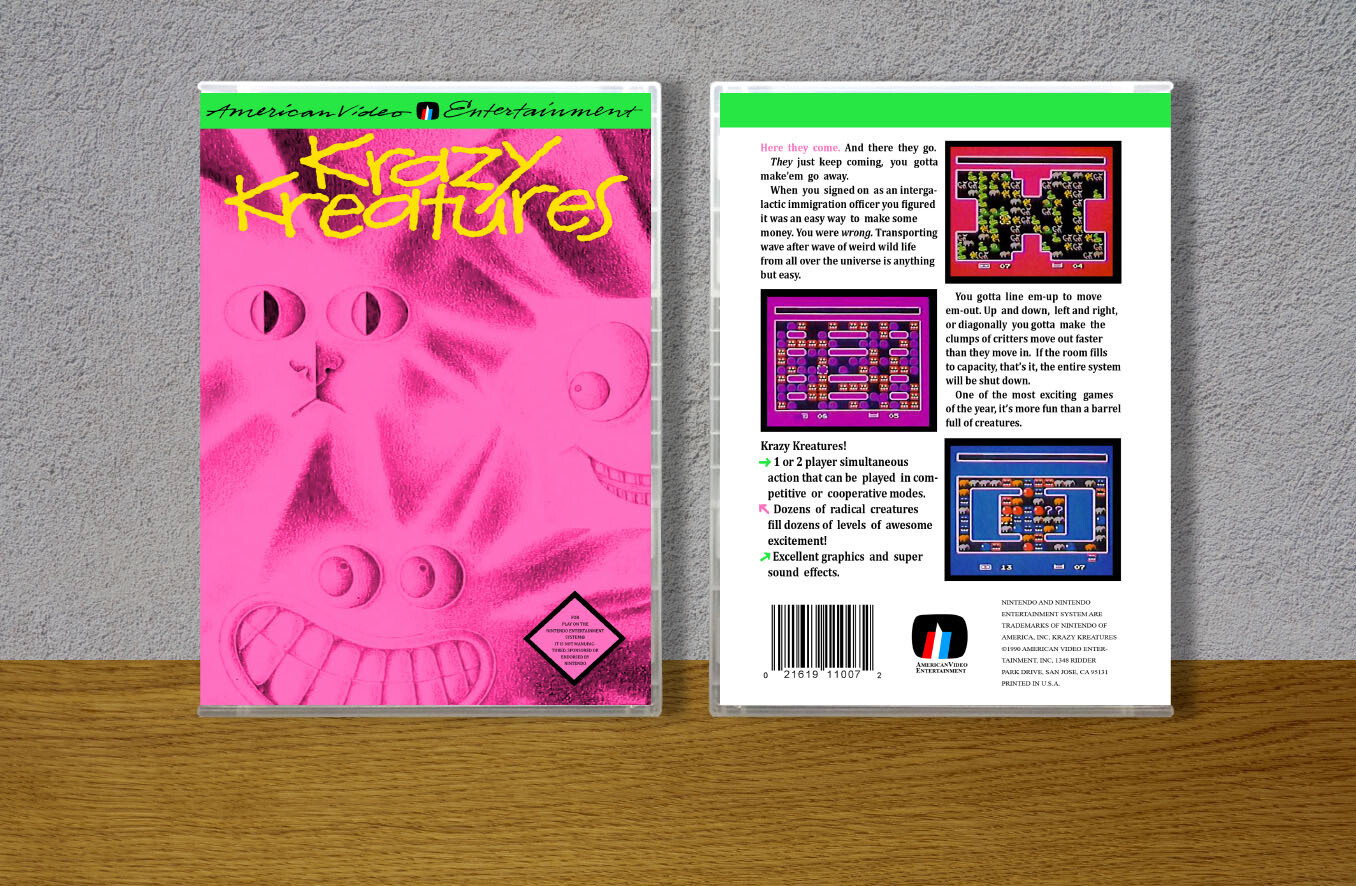 Krazy Kreatures, Case Color: CLEAR (Transparent)