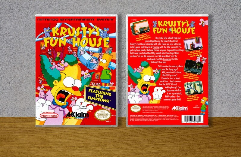 Krusty&#39;s Fun House, Case Color: CLEAR (Transparent)