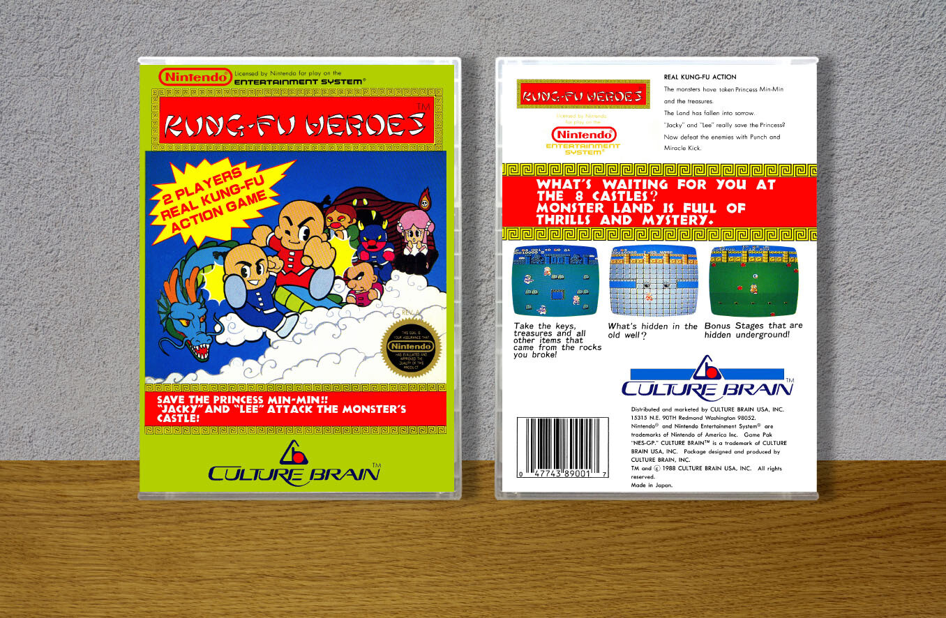 Kung Fu Heroes, Case Color: CLEAR (Transparent)