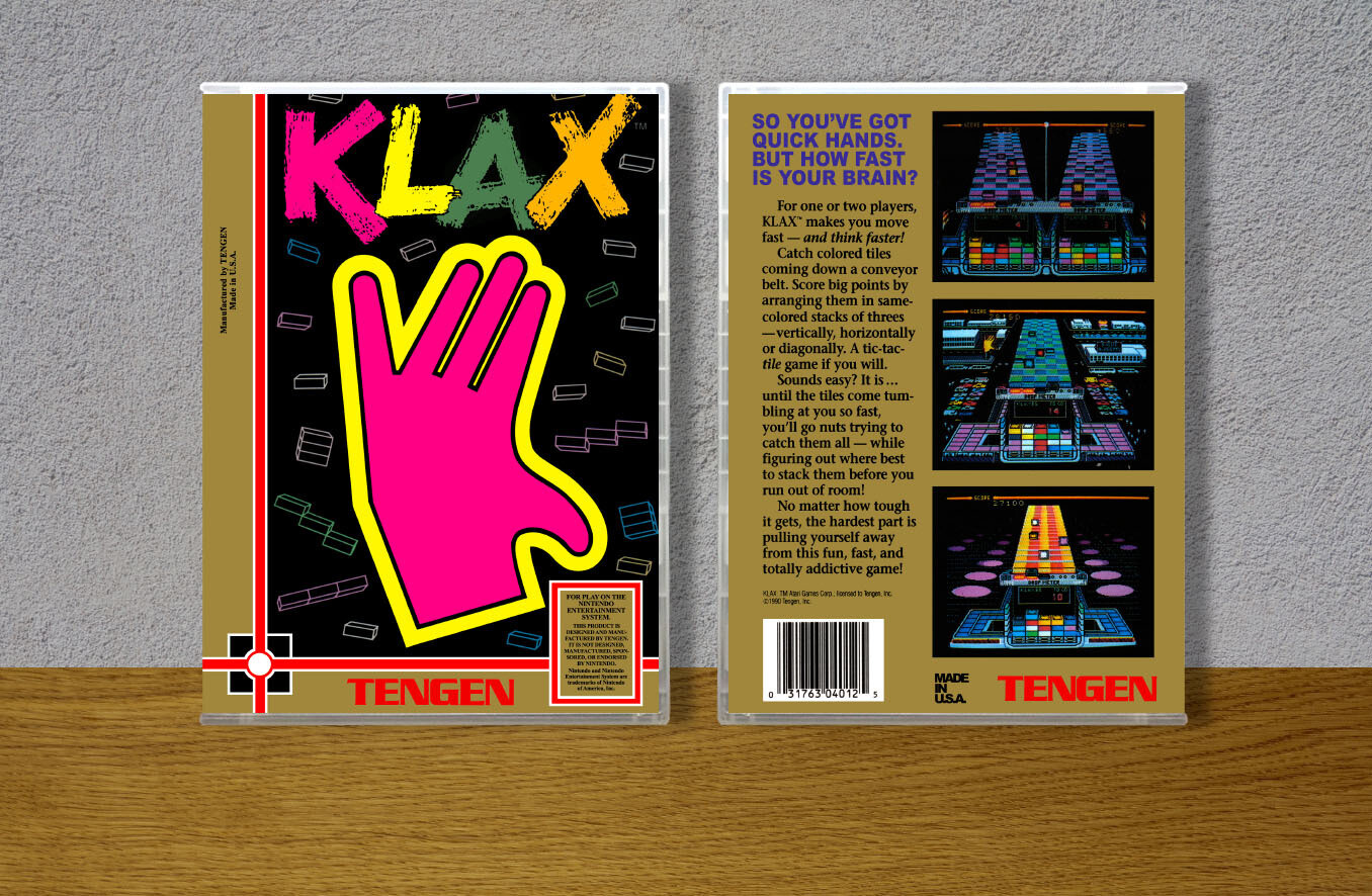 Klax, Case Color: CLEAR (Transparent)
