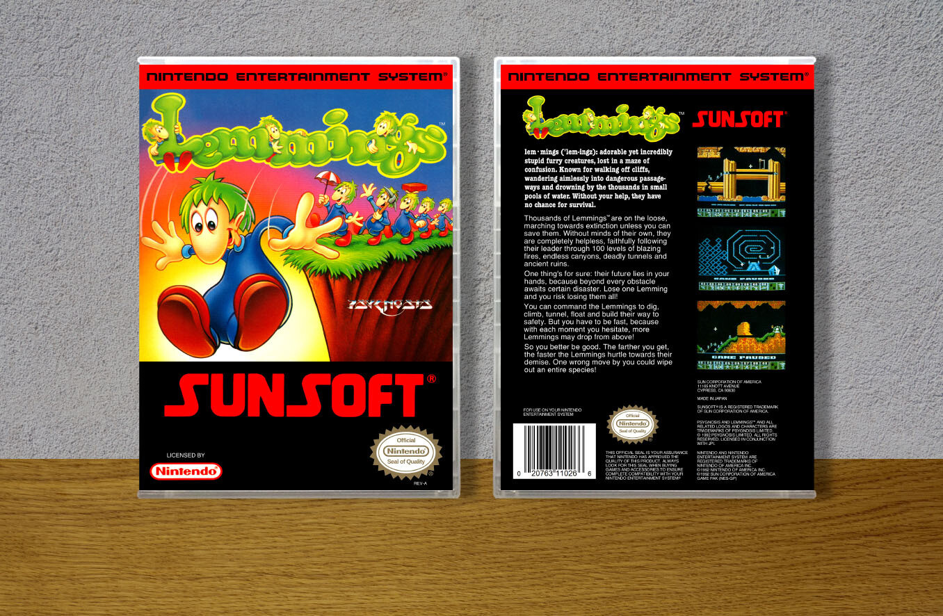 Lemmings, Case Color: CLEAR (Transparent)