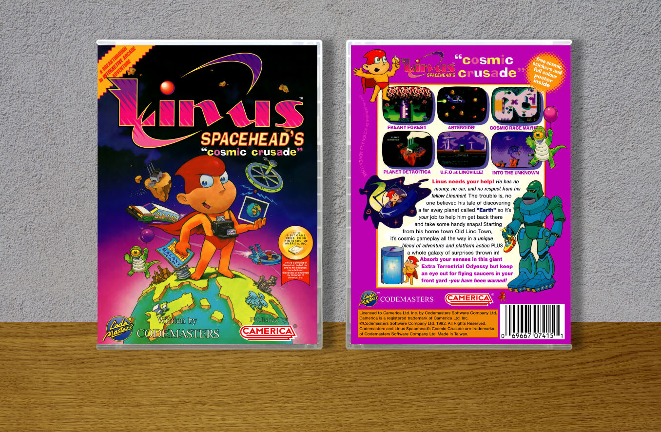 Linus Spacehead's Cosmic Crusade, Case Color: CLEAR (Transparent)