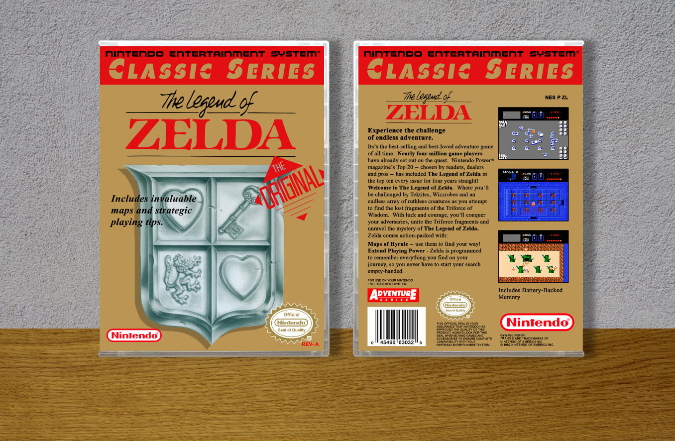 Legend of Zelda, The (Classic Series), Case Color: CLEAR (Transparent)