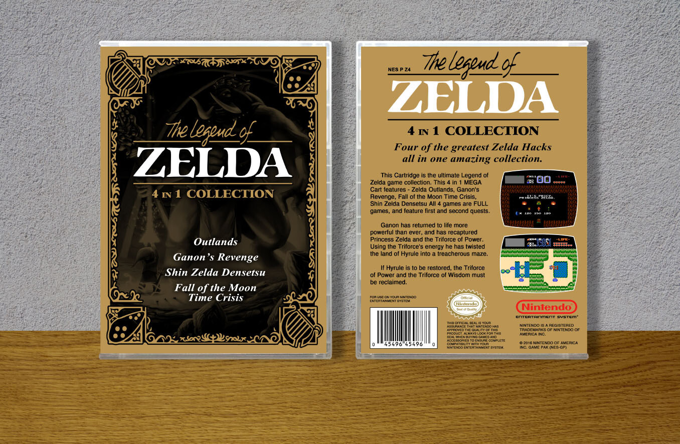 Legend of Zelda, The 4 in 1 Collection, Case Color: CLEAR (Transparent)