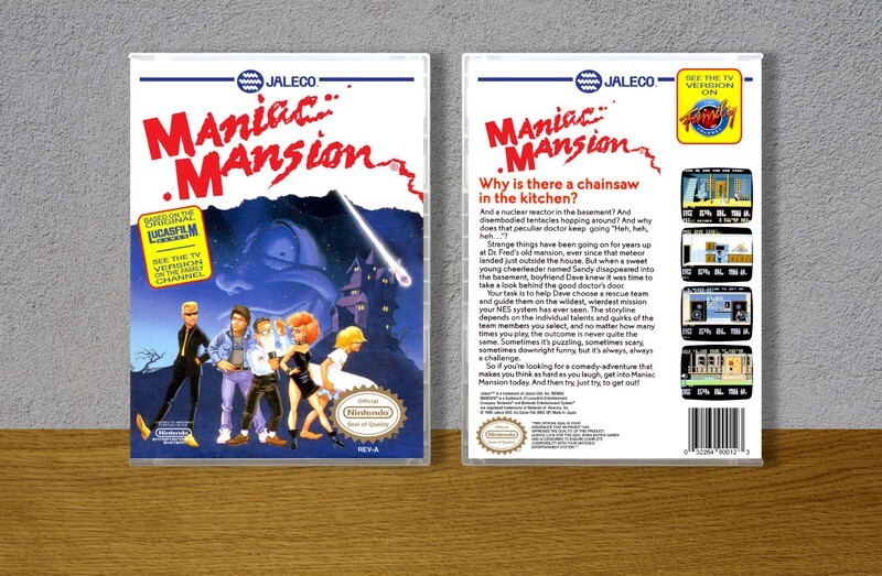 Maniac Mansion, Case Color: CLEAR (Transparent)