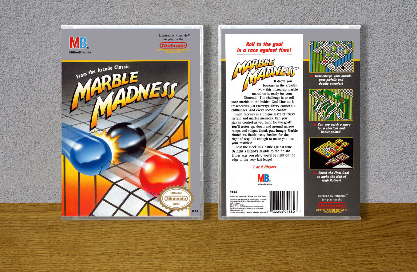 Marble Madness, Case Color: CLEAR (Transparent)