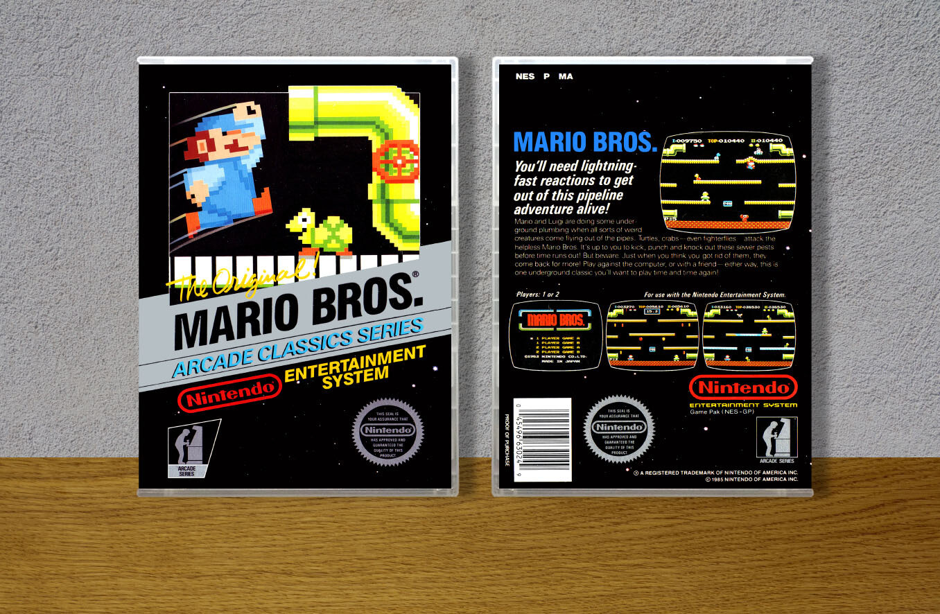 Mario Bros., Case Color: CLEAR (Transparent)