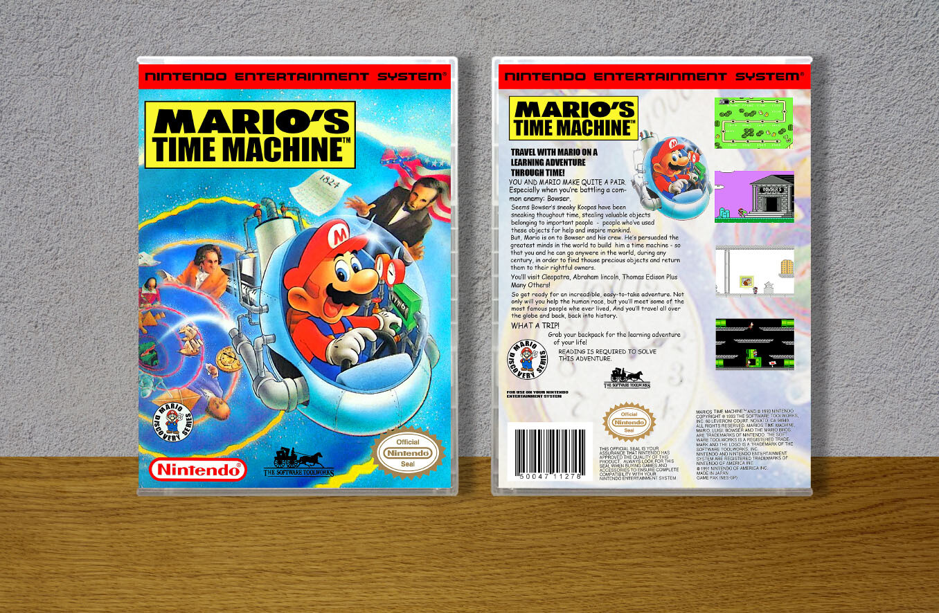 Mario's Time Machine, Case Color: CLEAR (Transparent)