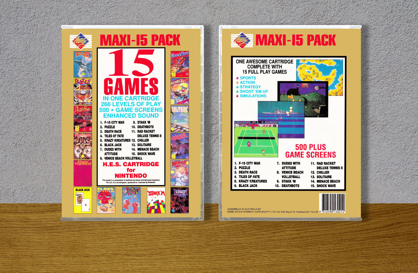 Maxi 15 (HES), Case Color: CLEAR (Transparent)