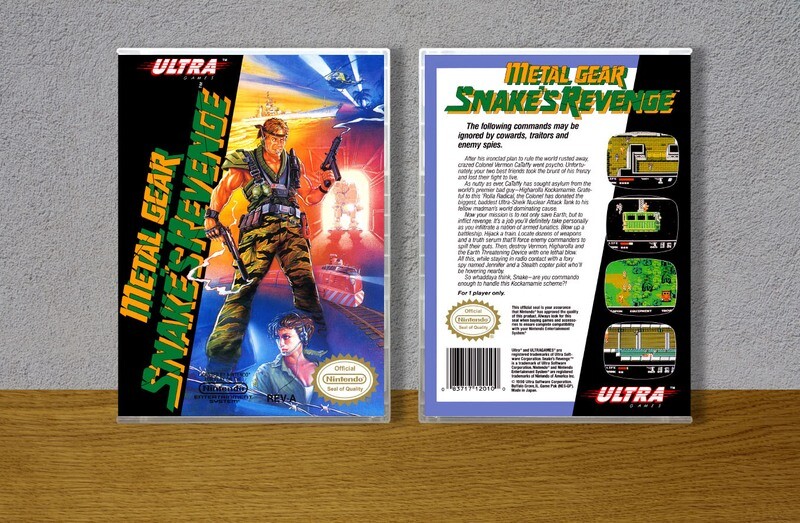 Metal Gear: Snakes Revenge (Metal Gear Title), Case Color: CLEAR (Transparent)