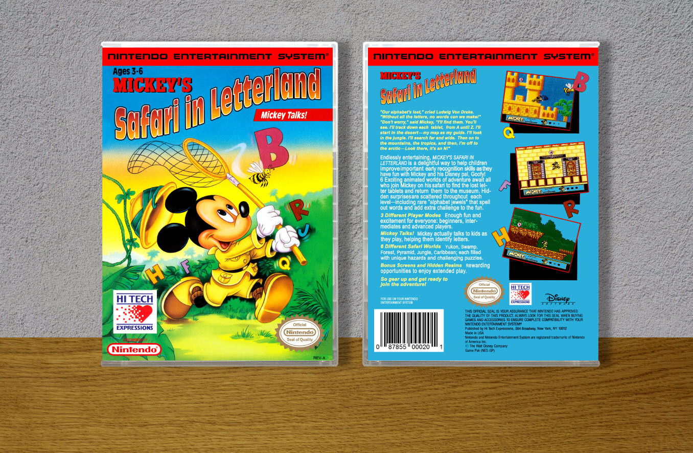 Mickey&#39;s Safari in Letterland, Case Color: CLEAR (Transparent)