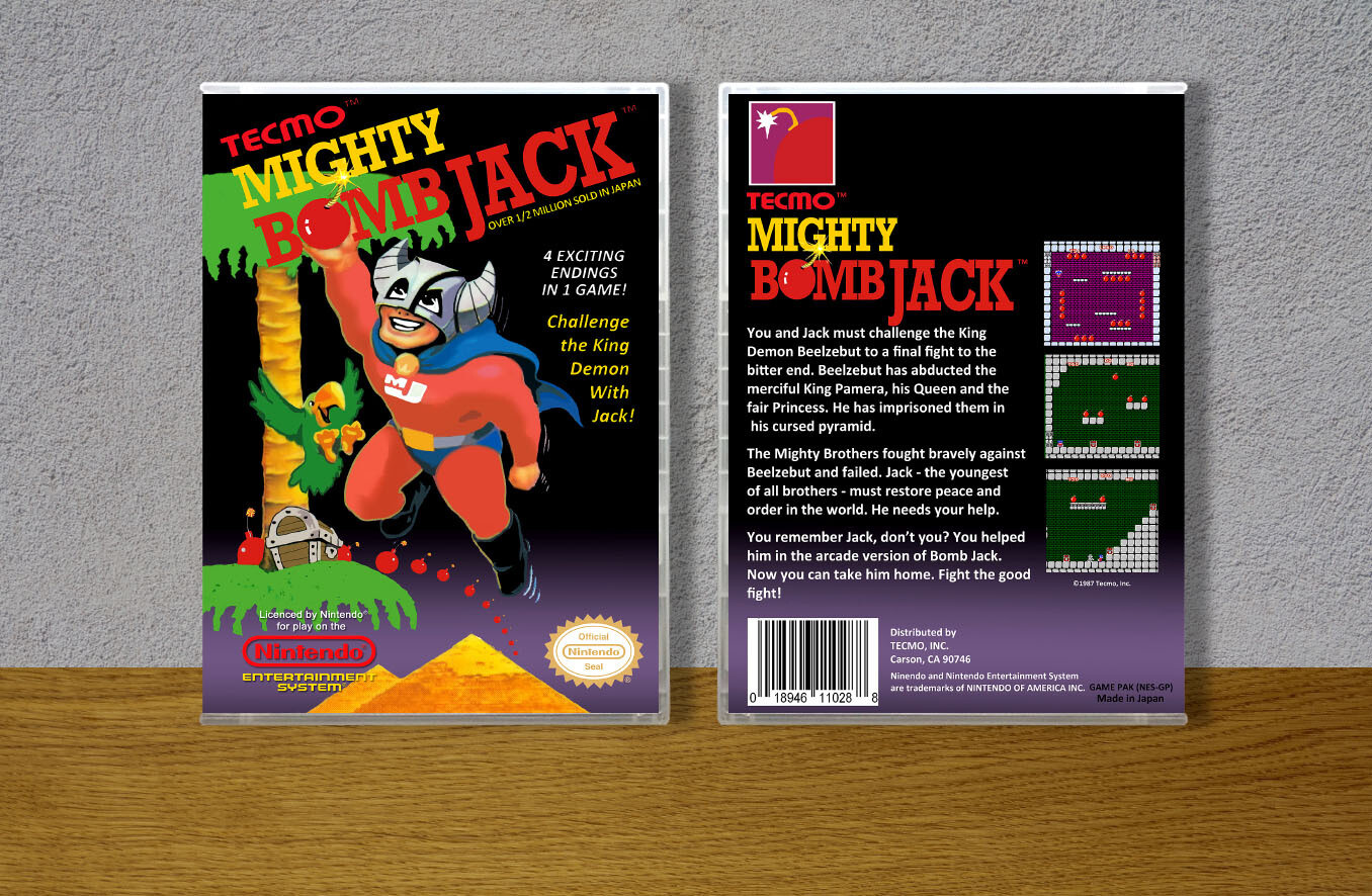 Mighty Bombjack, Case Color: CLEAR (Transparent)