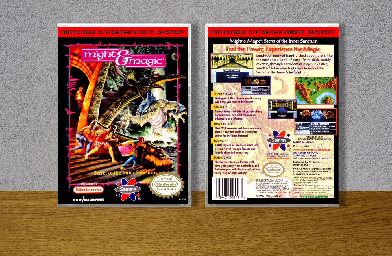 Might &amp; Magic: Secret of the Inner Sanctum, Case Color: CLEAR (Transparent)