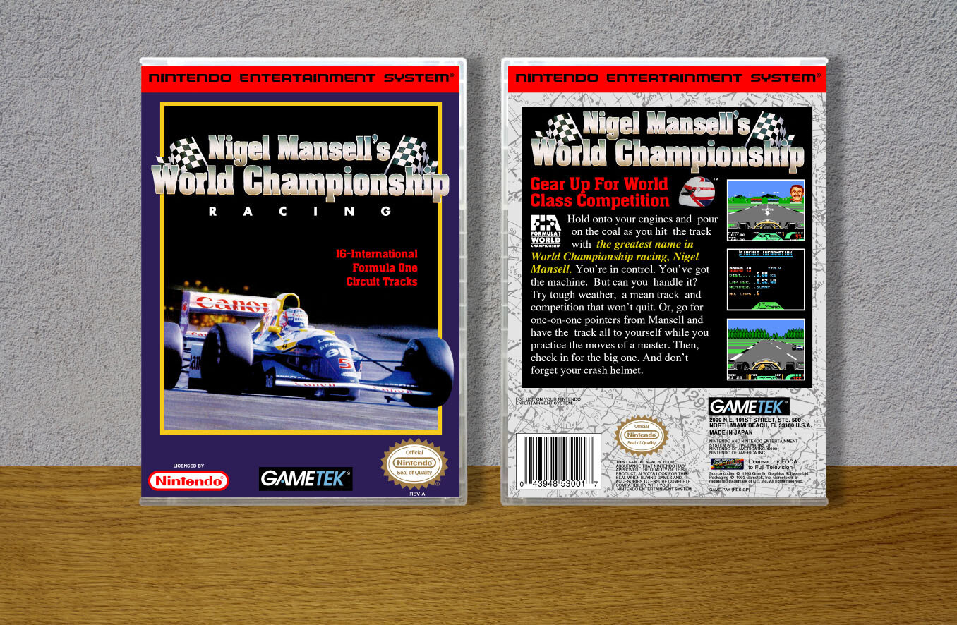 Nigel Mansell&#39;s World Championship Racing, Case Color: CLEAR (Transparent)