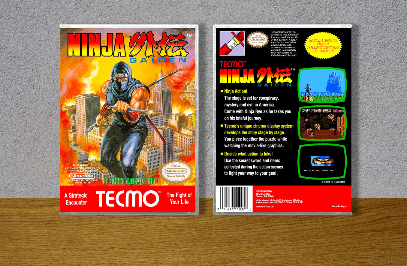 Ninja Gaiden, Case Color: CLEAR (Transparent)