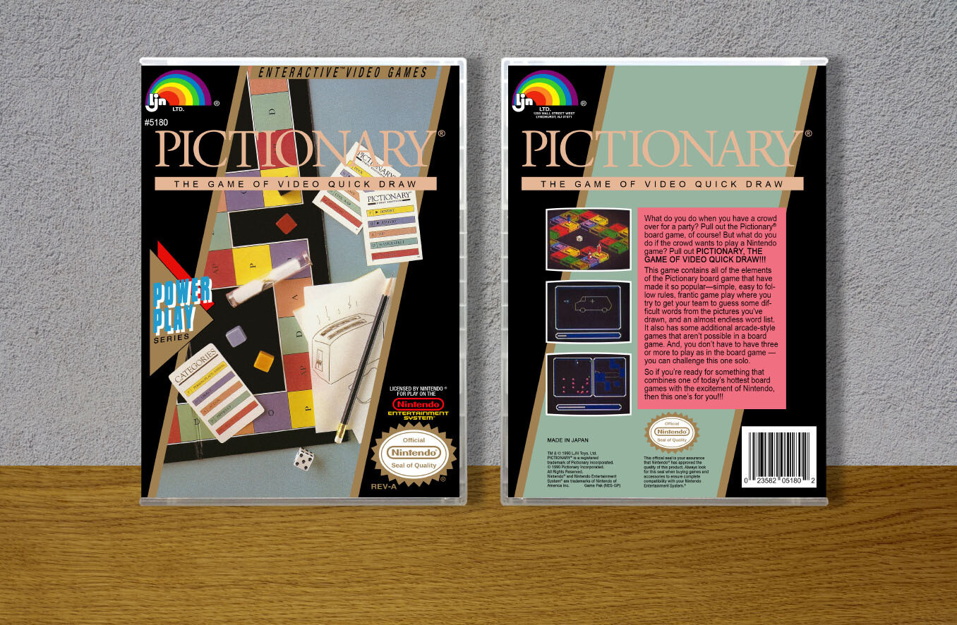 Pictionary, Case Color: CLEAR (Transparent)